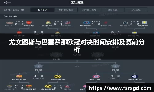 尤文图斯与巴塞罗那欧冠对决时间安排及赛前分析